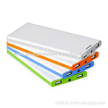 Dual USb port power bank Case for iPhone and Samsung with lithium polymer battery 5000mAh